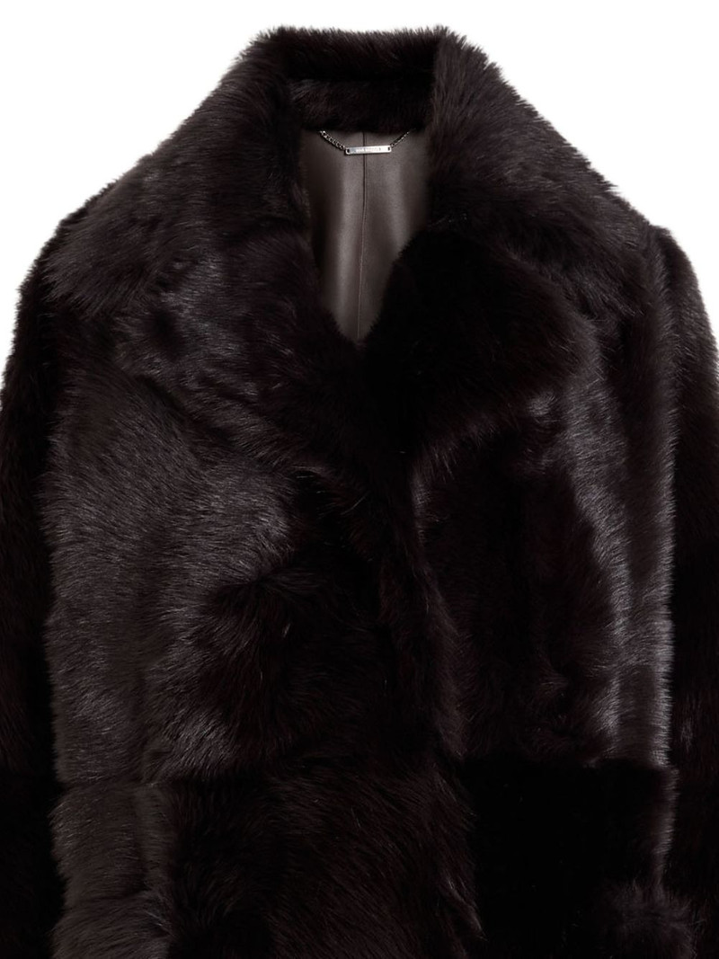 NOUR HAMMOUR Evita slip-pockets coat outlook