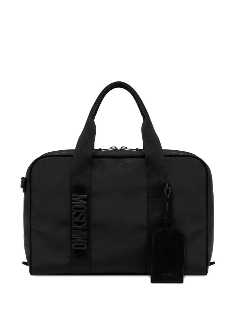 logo-plaque laptop bag 1
