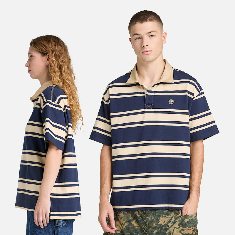 Striped Short-Sleeve Rugby Polo 5