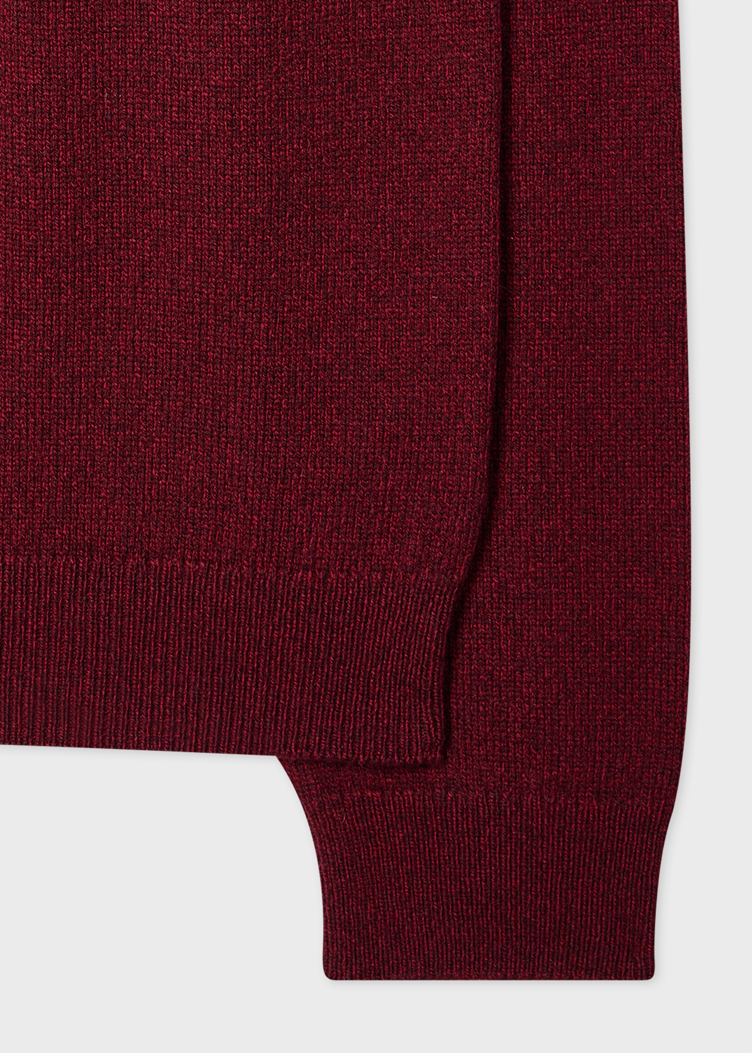 Dark Red Merino Wool Sweater - 2