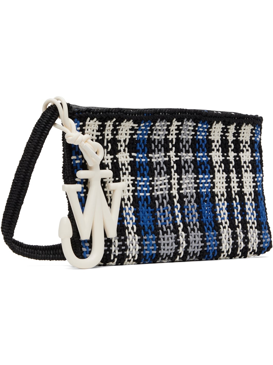 Blue & Black Checked Market Bag - 2
