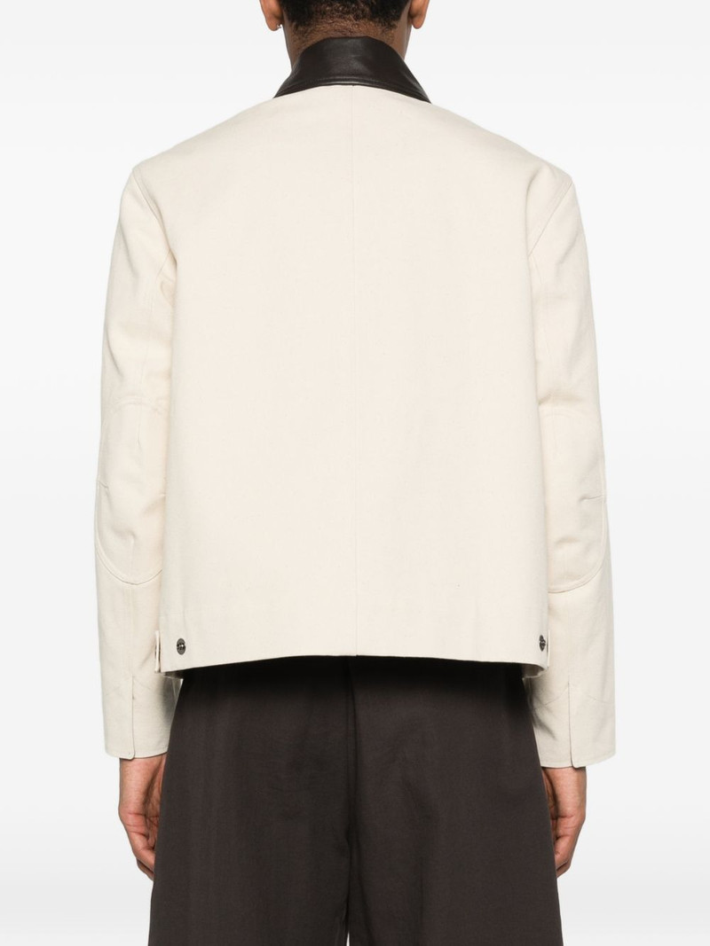 Painter leather-collar jacket 4