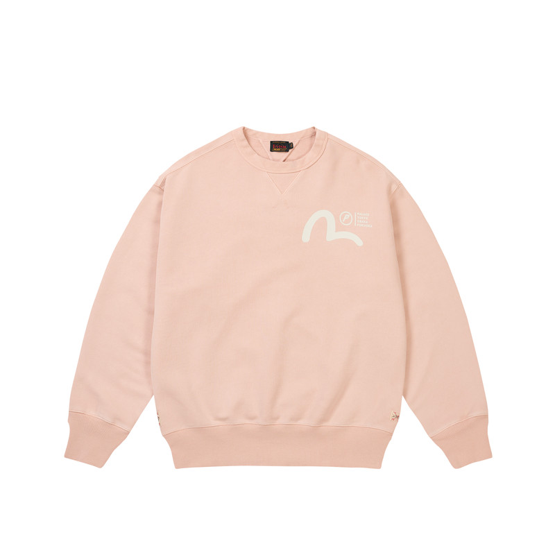 PALACE PALACE EVISU CREW MISTY PINK outlook
