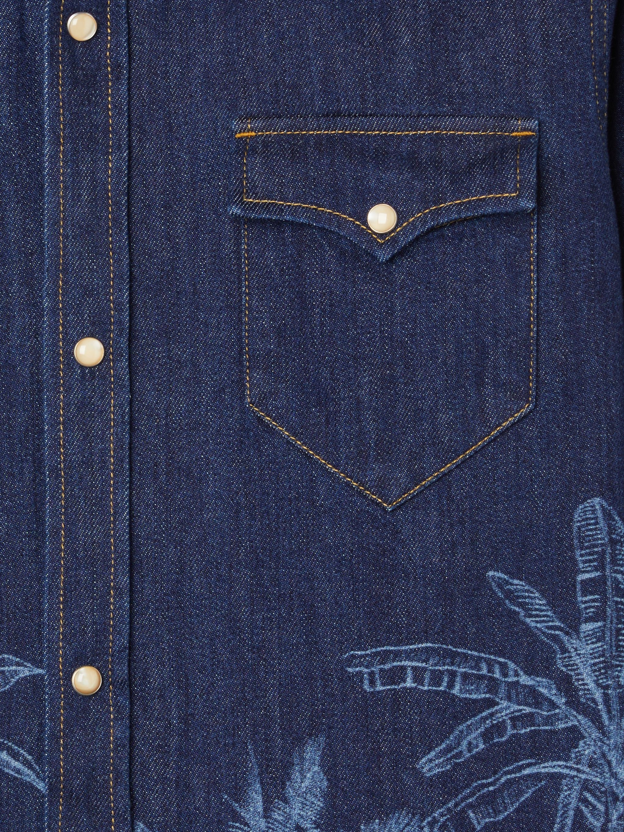 Jungle Toile De Jouy Denim Shirt - 9