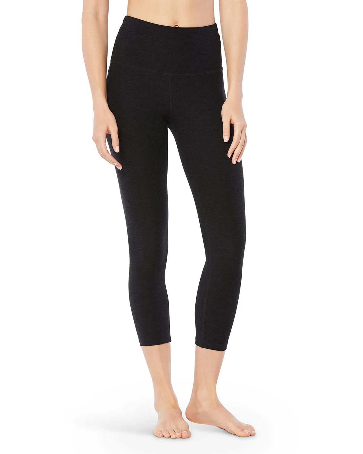 Space-Dye High Waist Capri Legging - 1