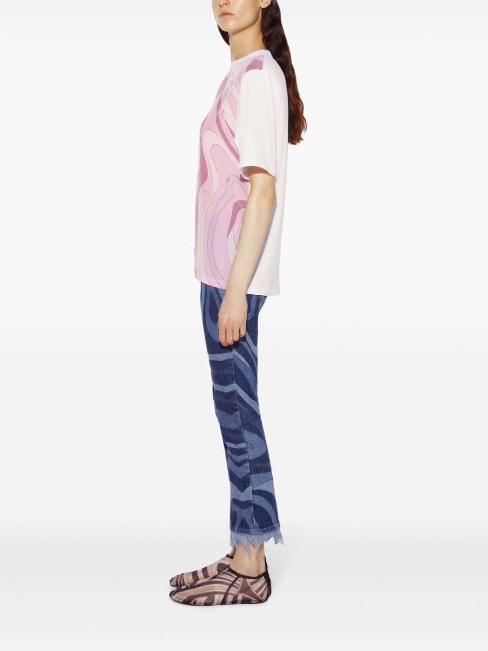 Marmo-print t-shirt - 3