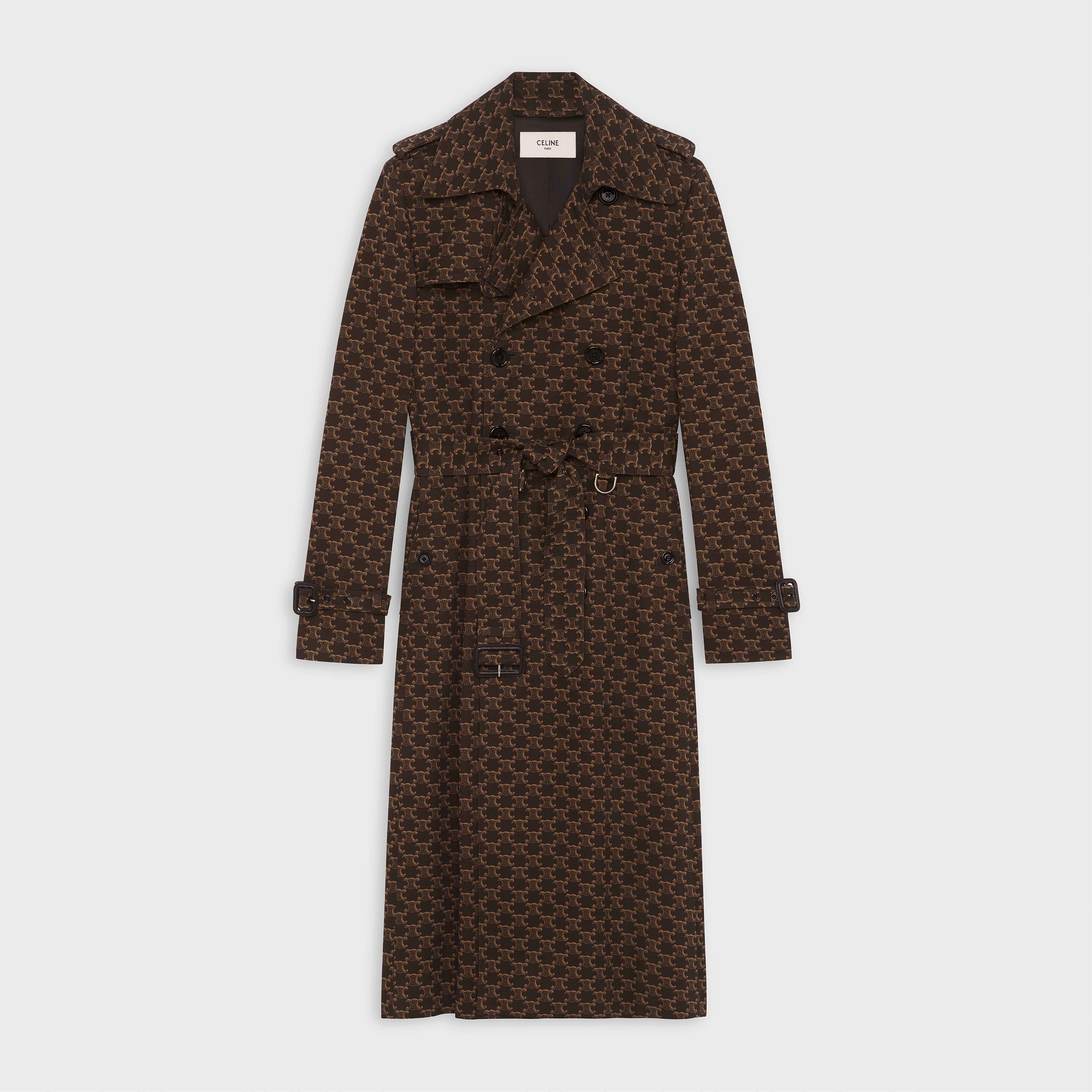 70’S TRENCH COAT IN 'TRIOMPHE' PRINTED COTTON - 1