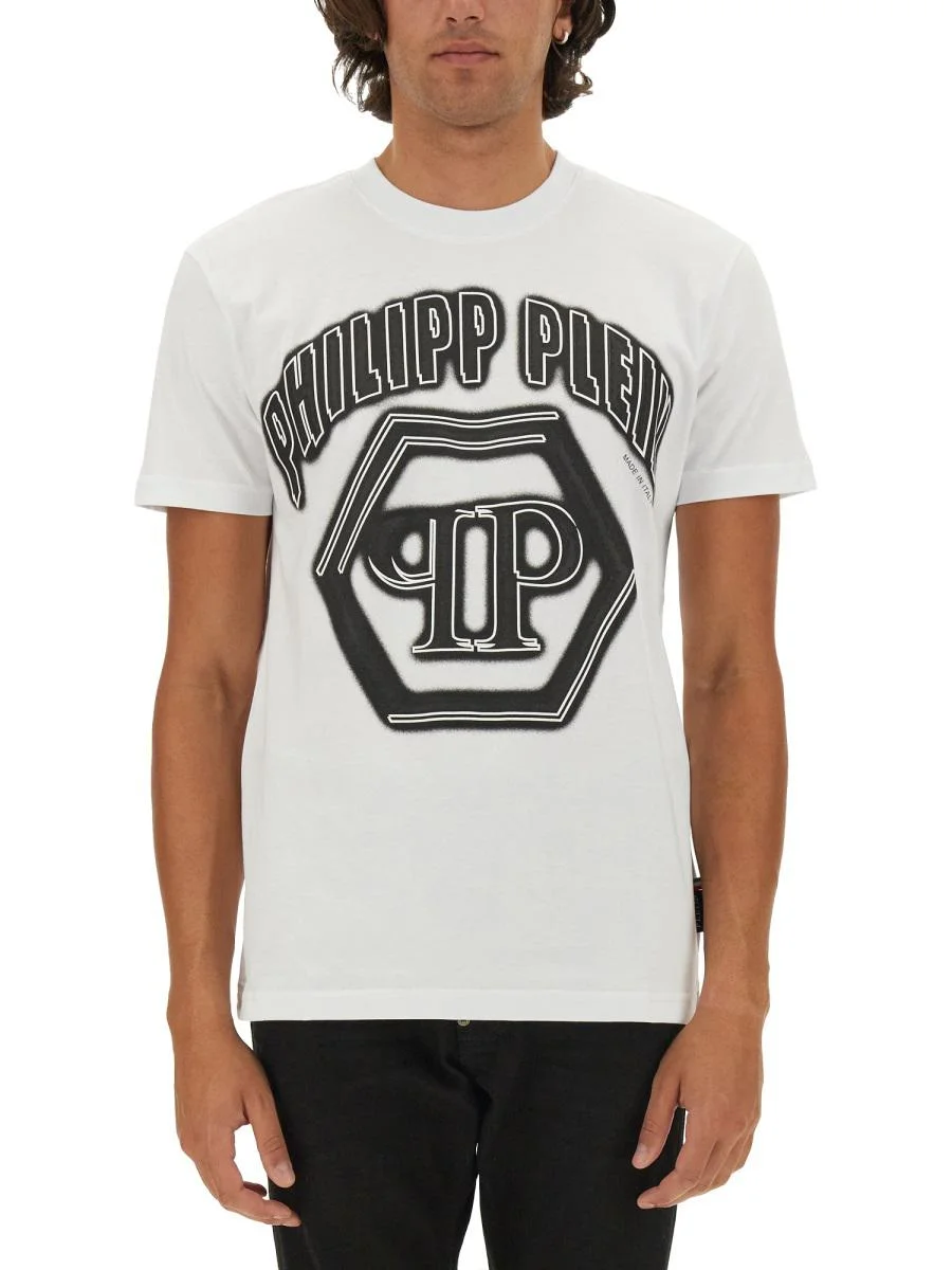 Philipp Plein Logo Print T-Shirt - 1