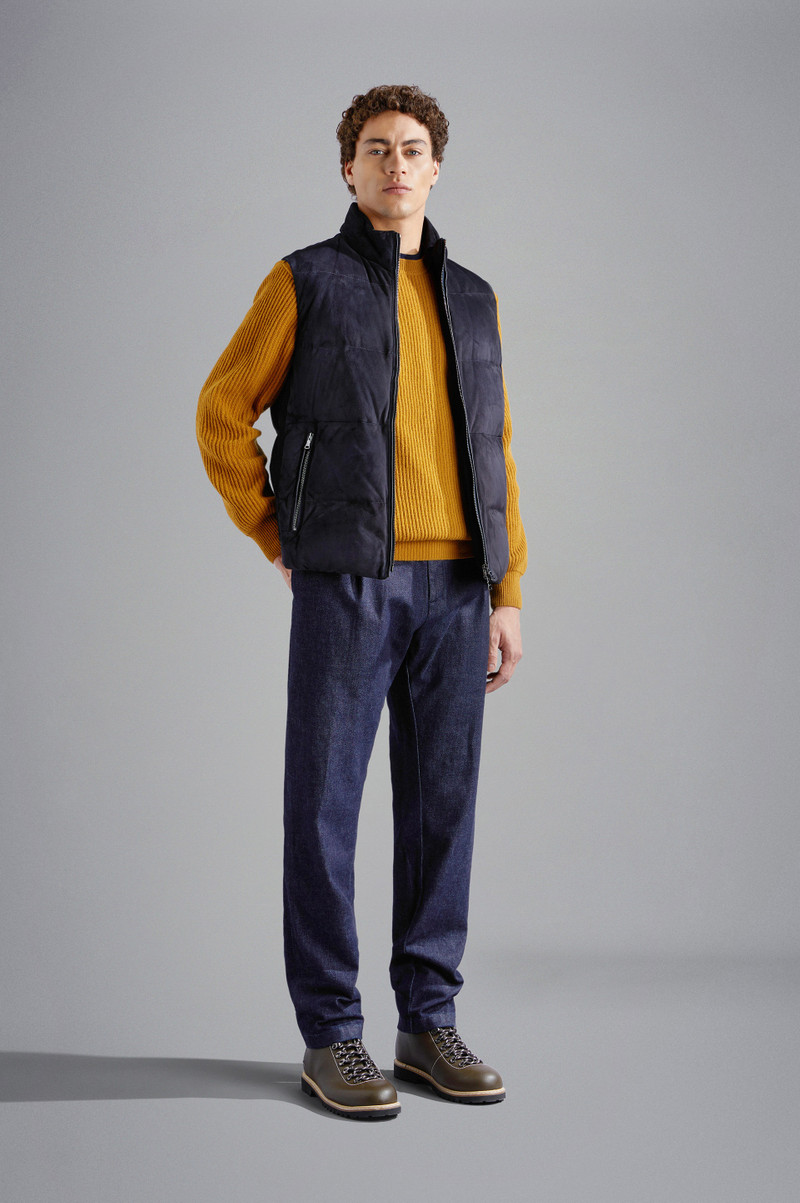 Paul & Shark AQUALEATHER SUEDE VEST outlook