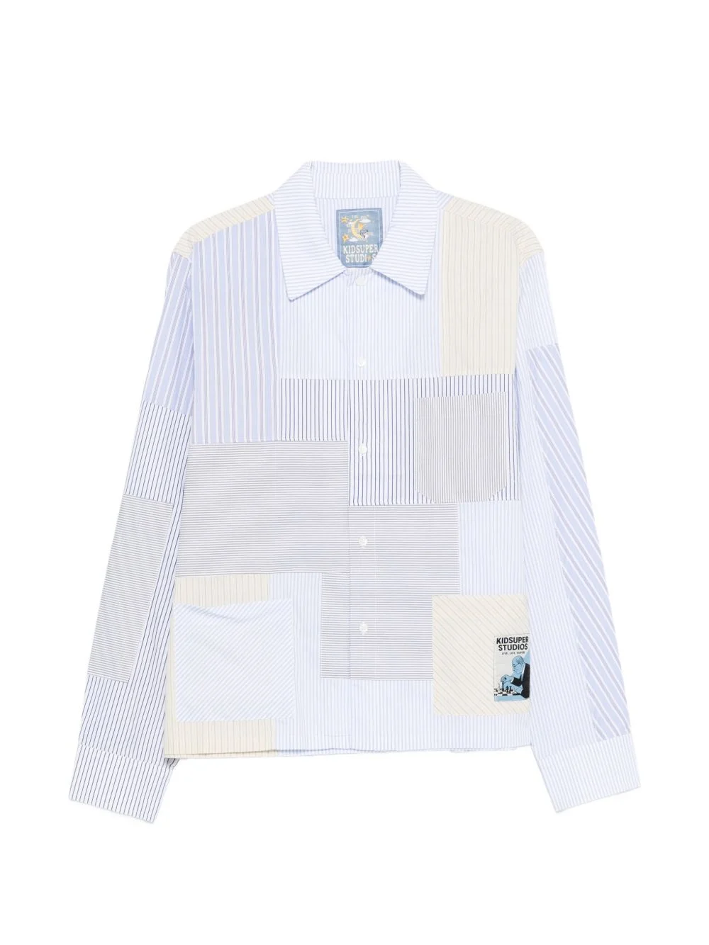 striped-pattern shirt - 1