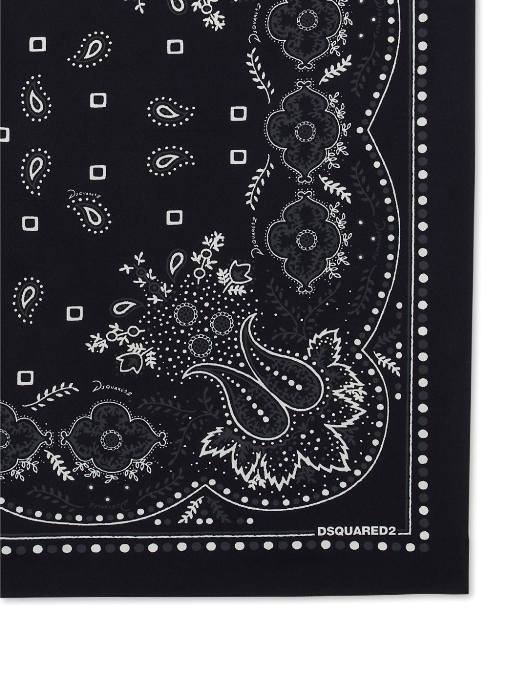 bandana-print silk scarf - 3