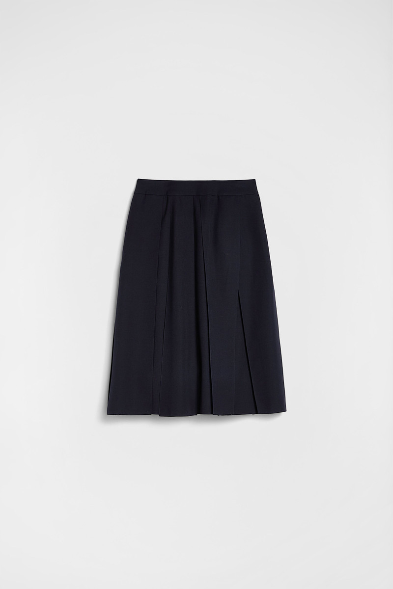 Wool Gabardine Pleated Skirt 7
