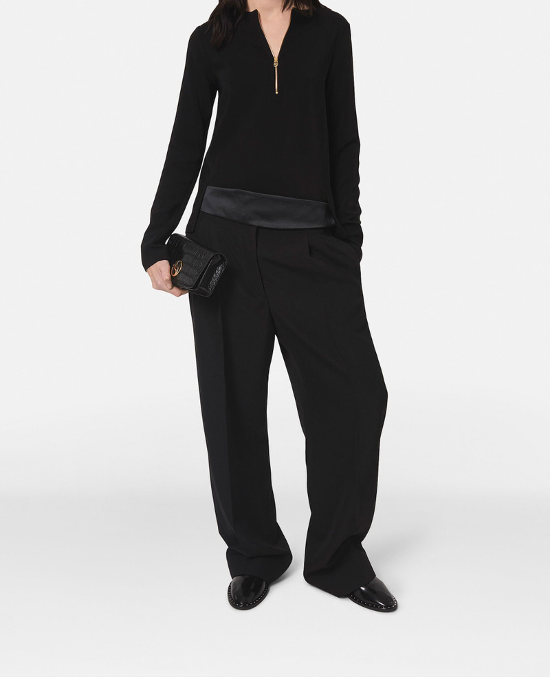 Stella McCartney Arlesa Double Split Hem Zip Blouse outlook