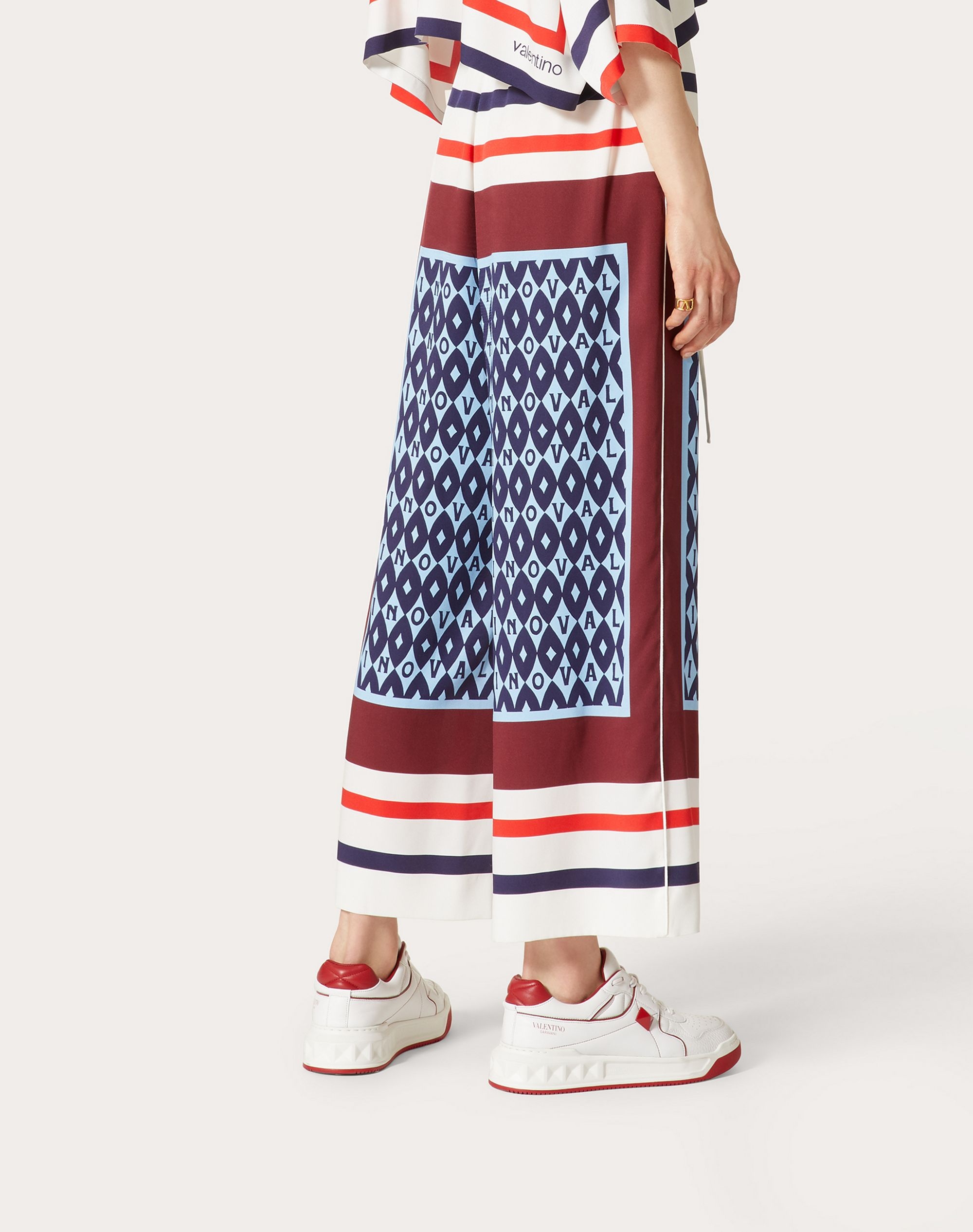 PRINTED TWILL PANTS - 4