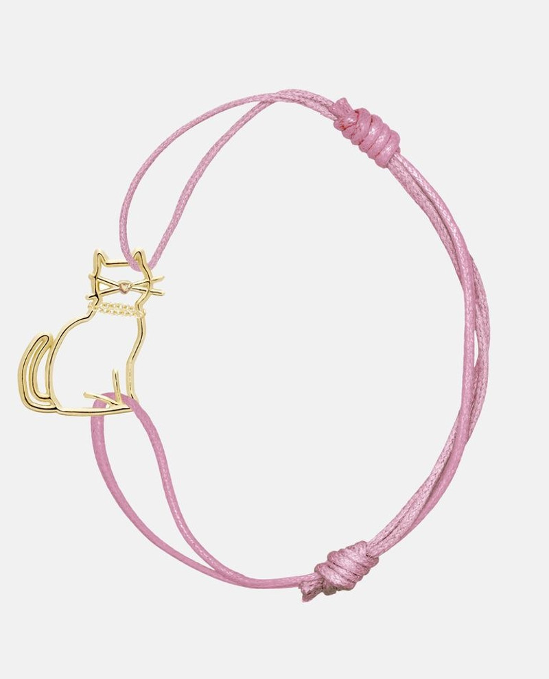 ALIITA MIAU PINK CORD BRACELET outlook