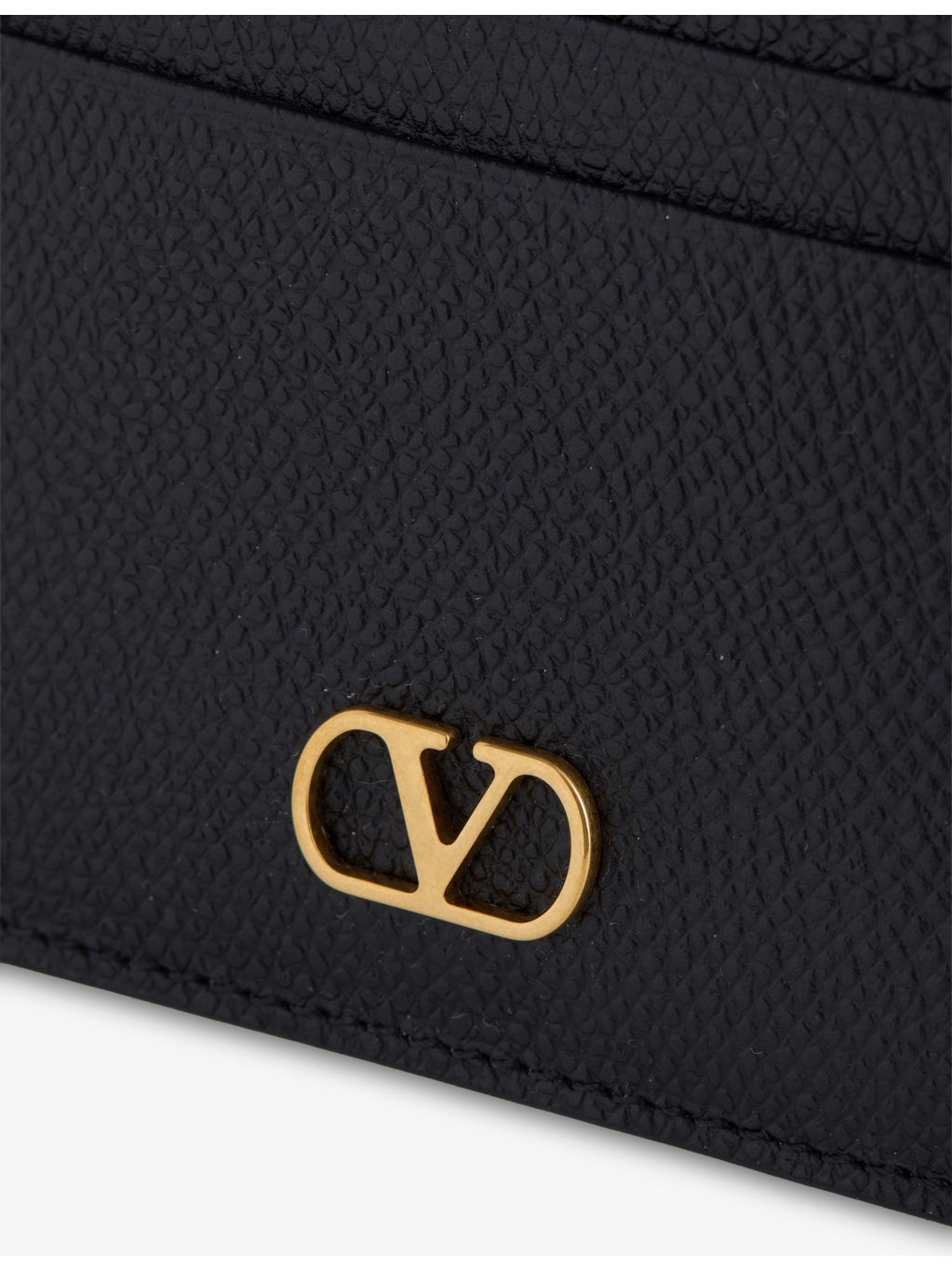 VLogo Signature Leather Card Holder - 2