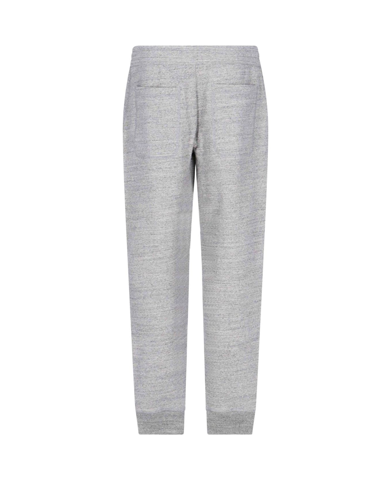 Drawstring Slim Cut Track Pants - 2