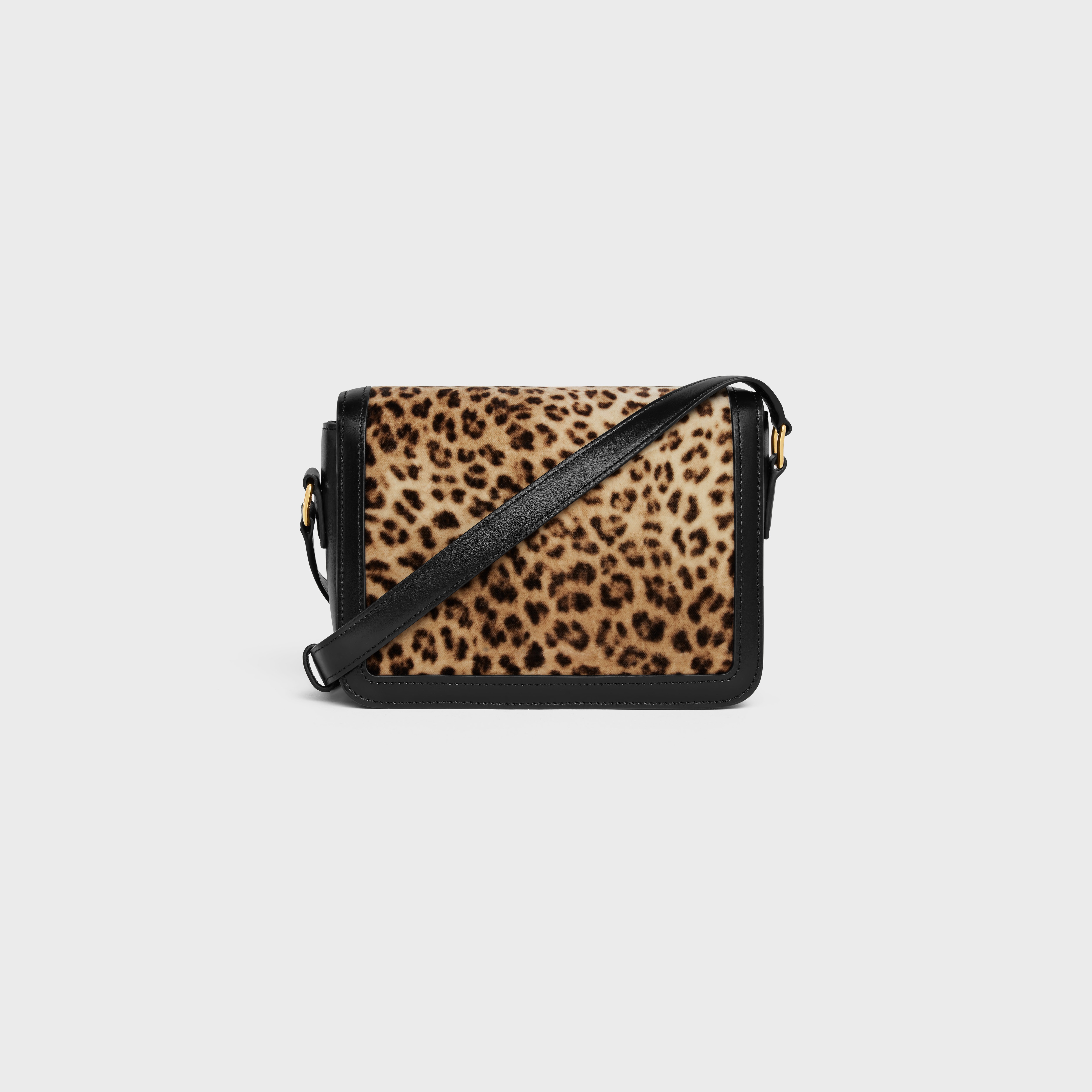 Teen Triomphe Bag in velvet with leopard print - 3