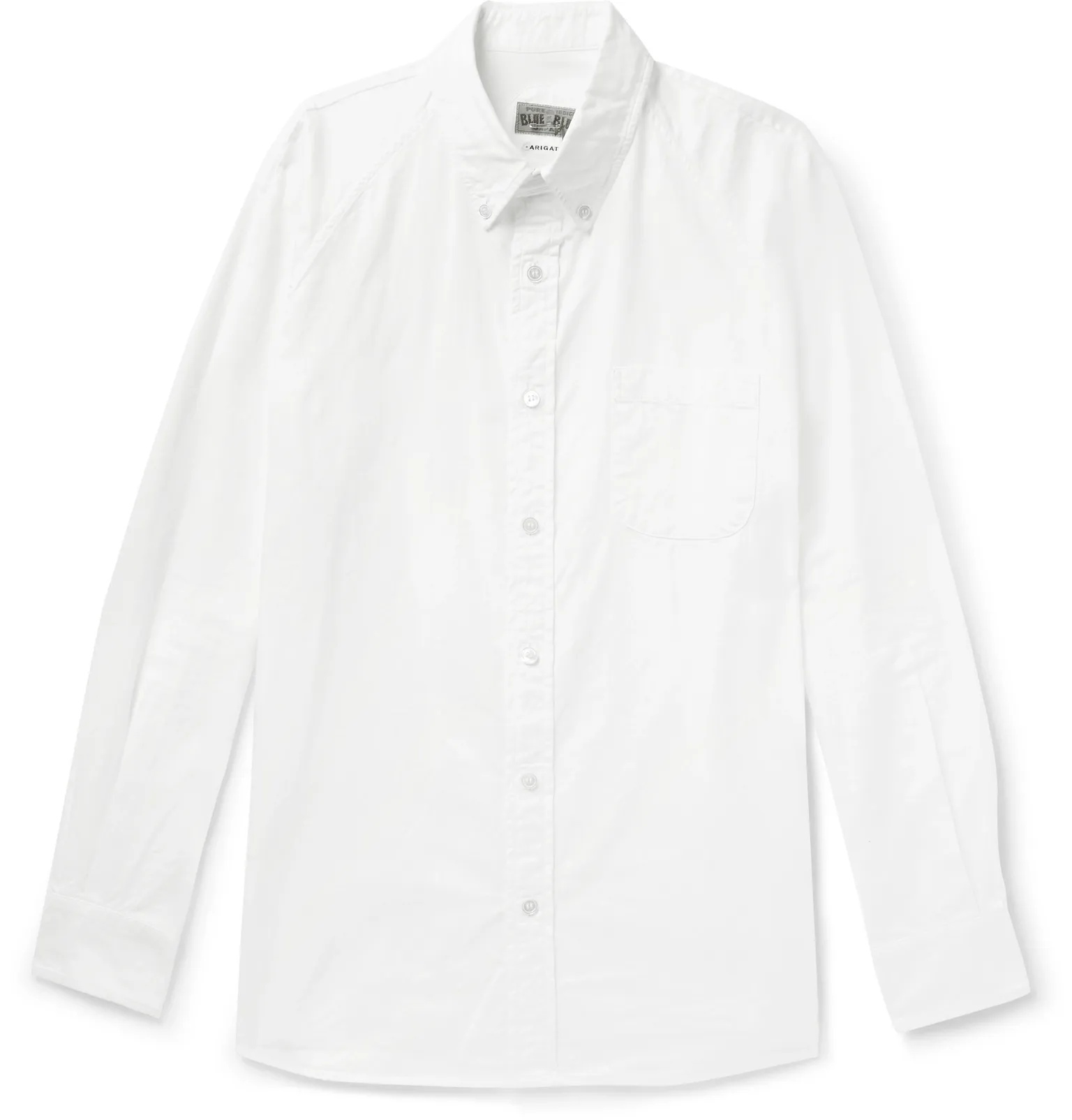 Button-Down Collar Cotton Oxford Shirt - 1