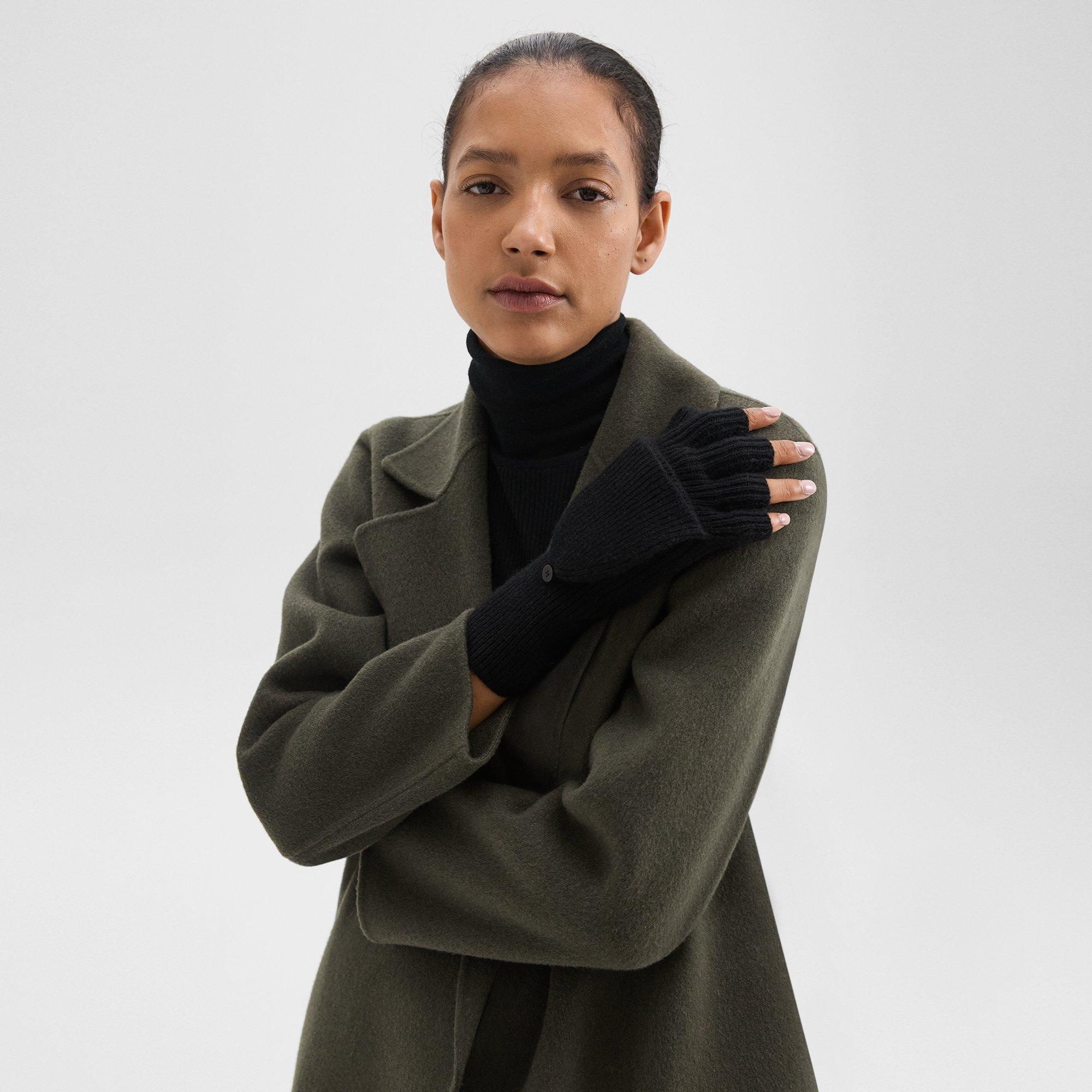Fold-Back Gloves in Cashmere - 2