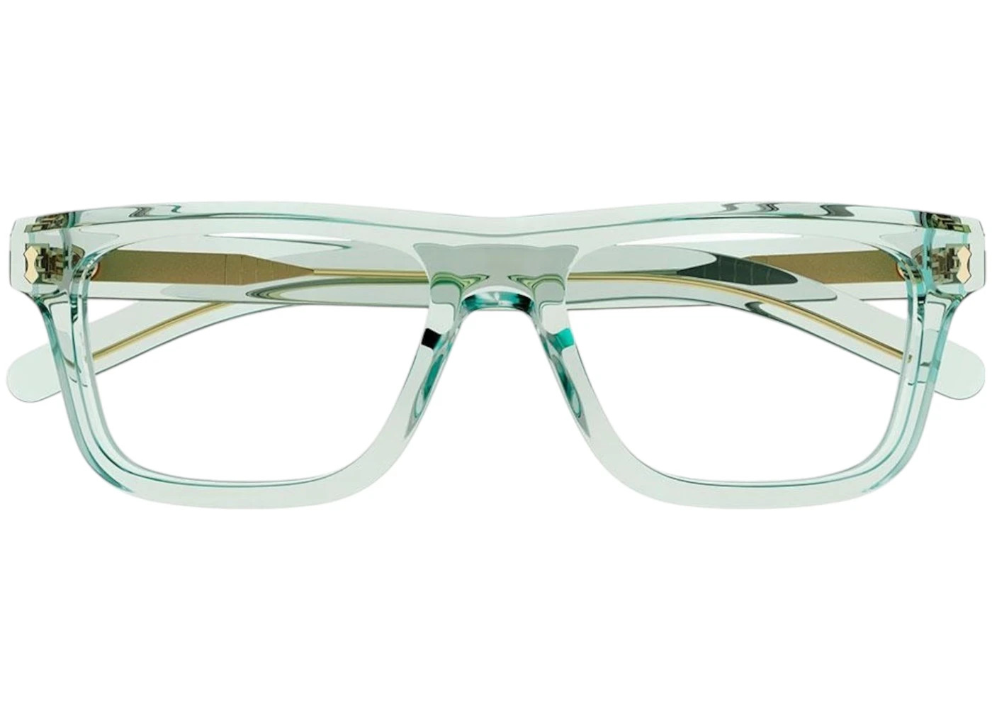 Gucci Square Eyeglasses Transparent Light Green (GG1525O 004) - 2