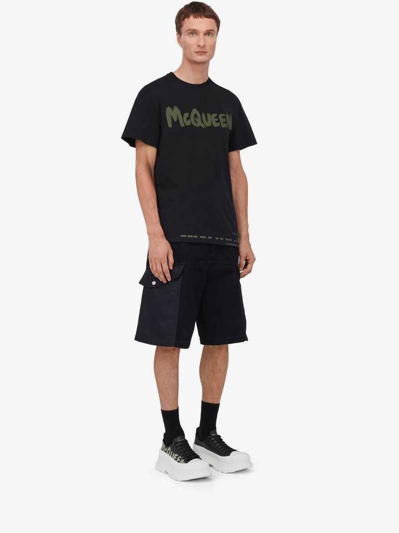 Men's Hybrid Denim Shorts in Black 3