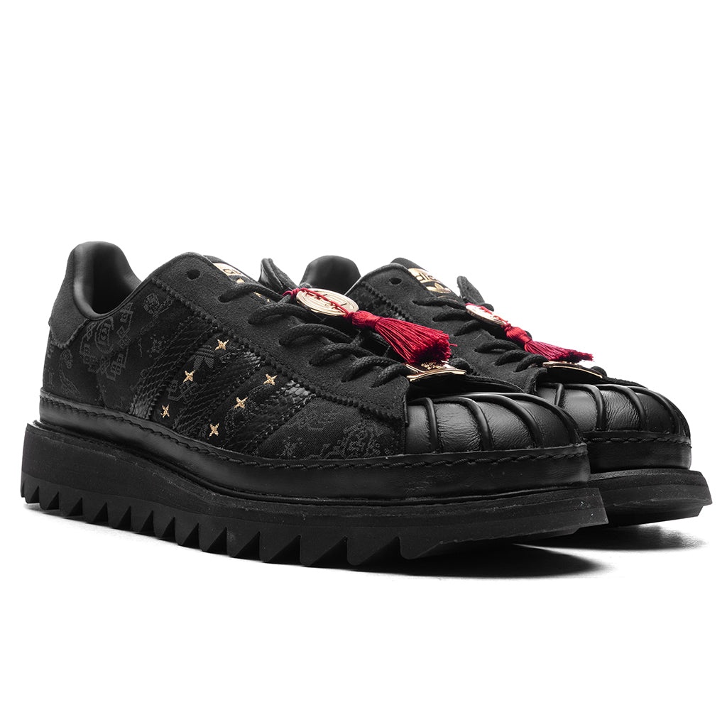 ADIDAS X CLOT SUPERSTAR 'CHINESE NEW YEAR'  - CORE BLACK/CARBON/GOLD METALLIC - 2