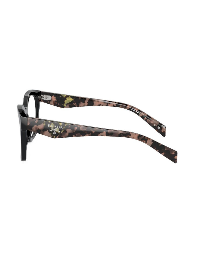 logo-lettering D-frame glasses 3