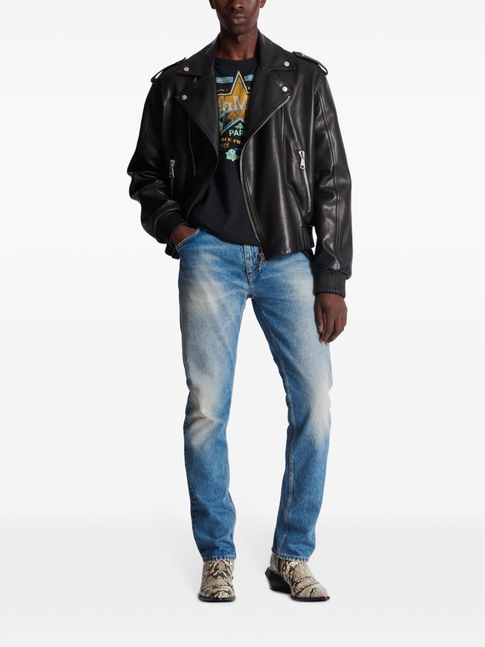 mid-rise straight-leg jeans - 2