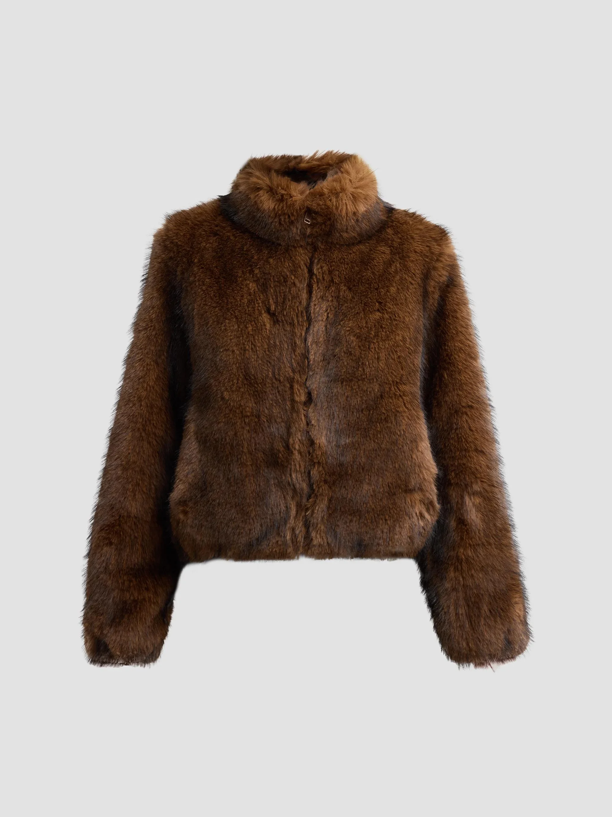 Women's Jamie Faux-Fur Jacket - Bistre - 1