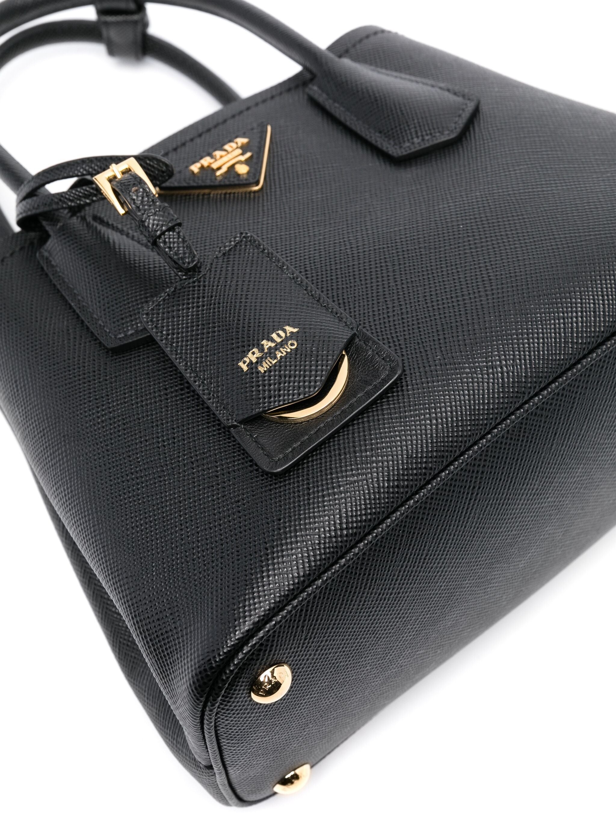 Double Saffiano Leather Tote Bag - 4