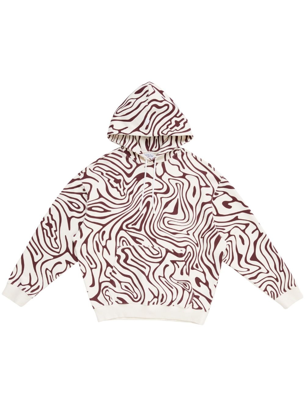 logo-embroidered hoodie - 1