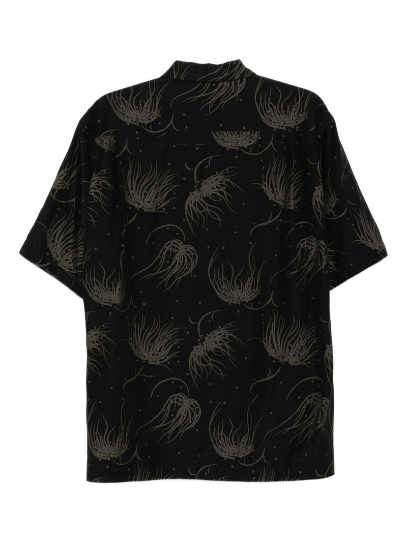 sacai graphic-print shirt outlook
