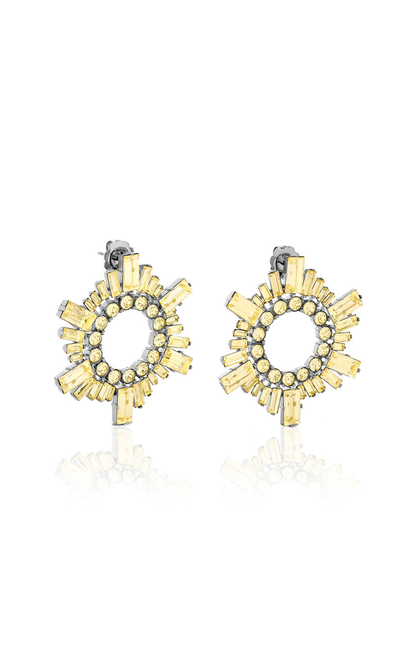 Mini Begum Crystal Earrings yellow - 1