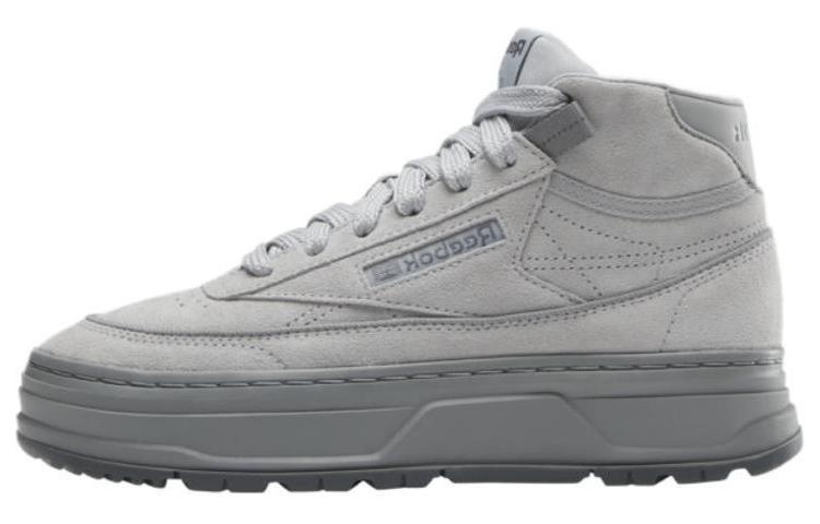 (WMNS) Reebok Club C Geo Mid 'Pure Grey' 100074482 - 2