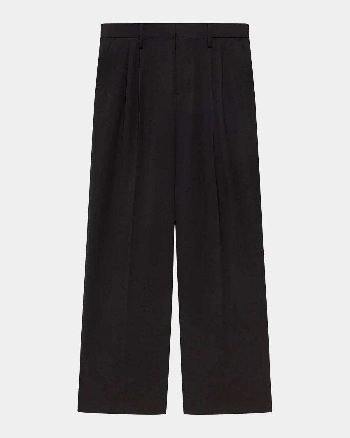 Men's Pleated Wool Pants - 1