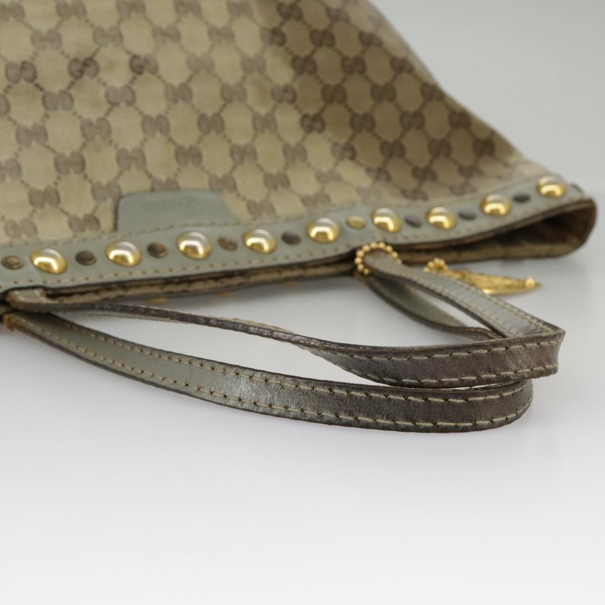 GUCCI GG Crystal Tote Bag Beige Gold - 7