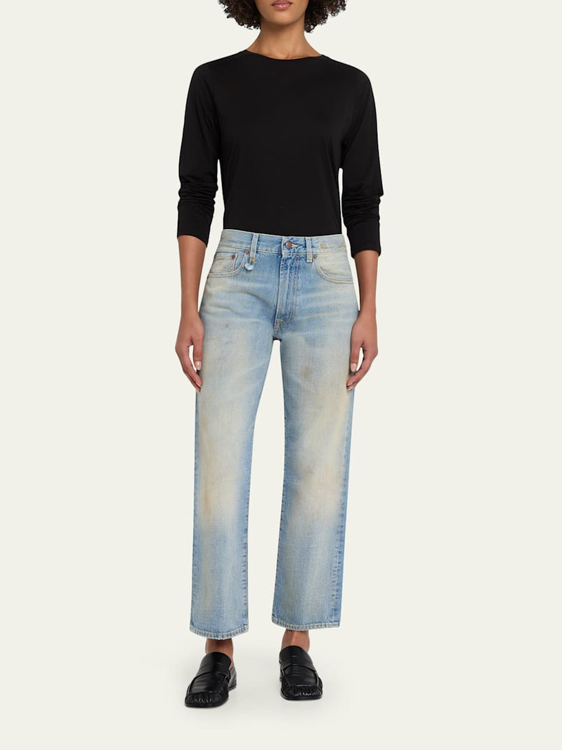 R13 Boyfriend Relaxed Ankle Jeans outlook