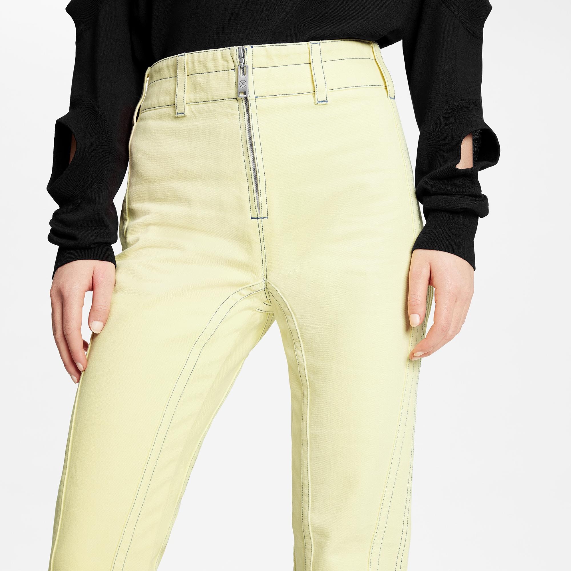 Structured Washed Denim Jeans - 3