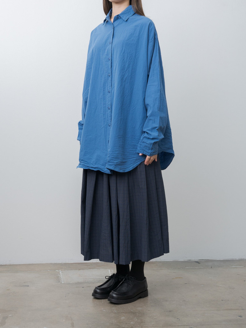 CASEY/CASEY Tippy Shirt CHALK POPLIN - Medium Blue outlook