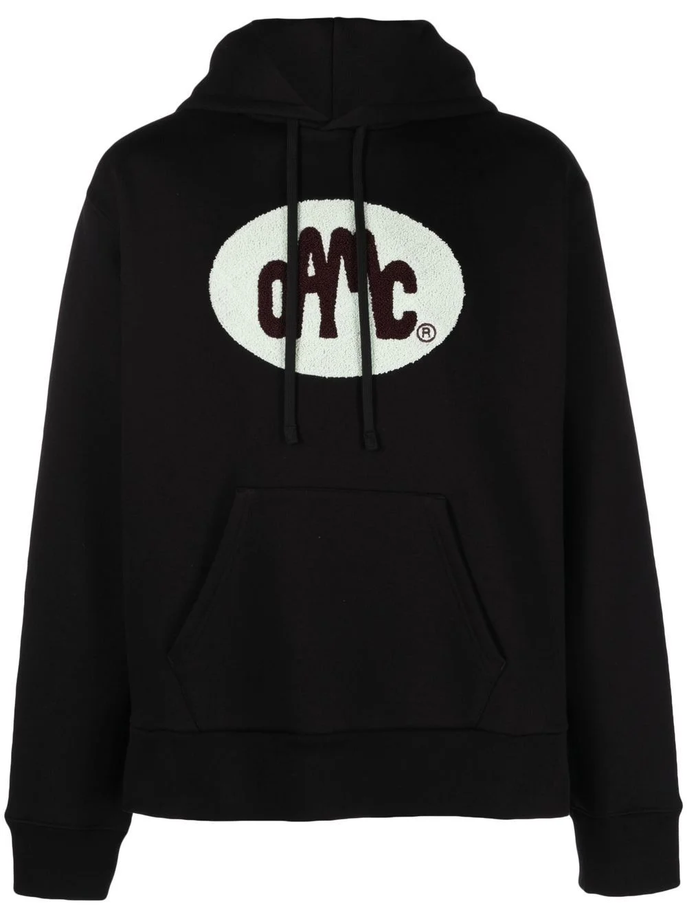 logo-patch pullover hoodie - 1