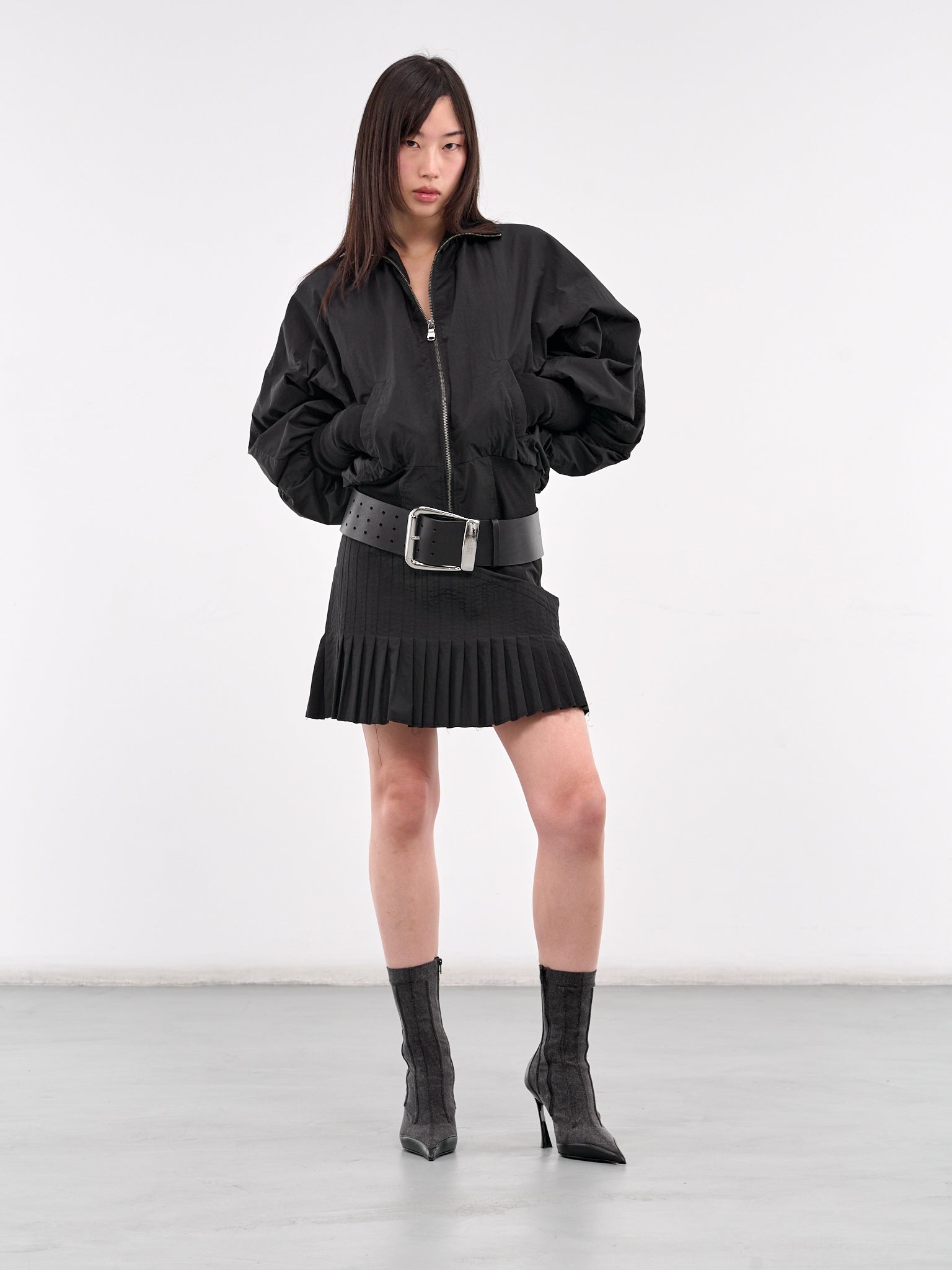 Pleated Mini Skirt - 6