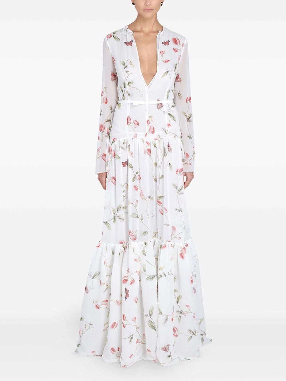 printed gown - 3