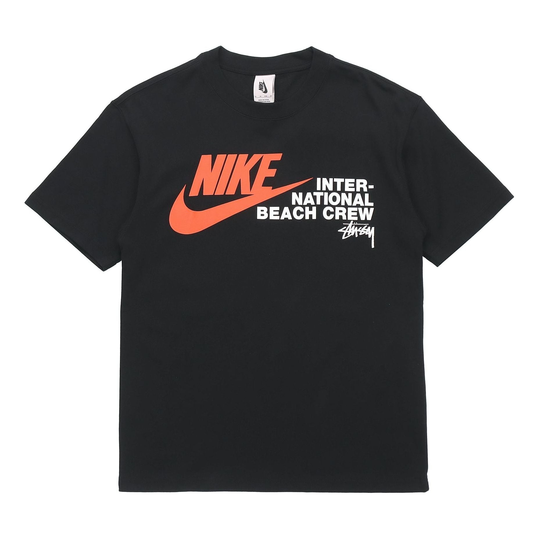 Stussy x Nike Crossover Alphabet Logo Sports Short Sleeve Unisex Black DD3071-010 - 1