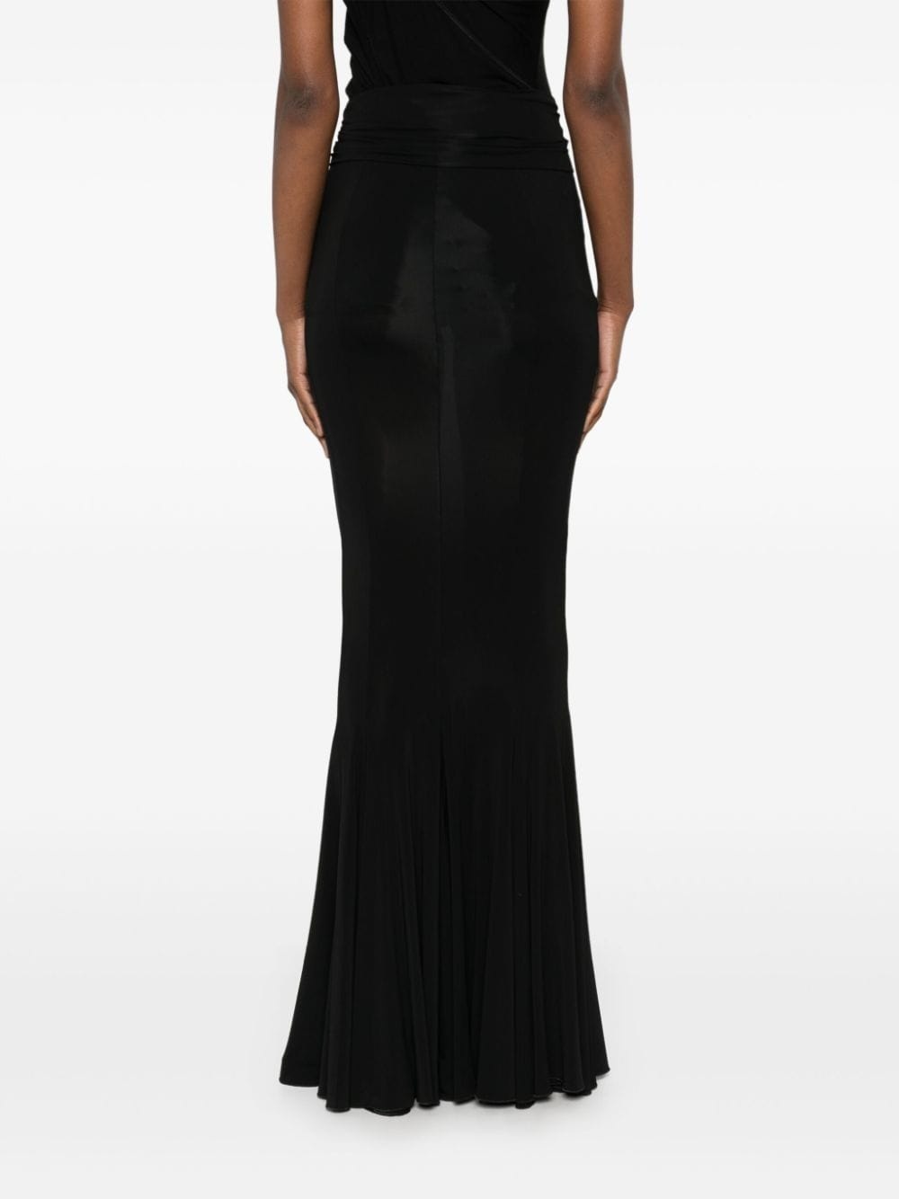 crossover-detail maxi skirt - 4