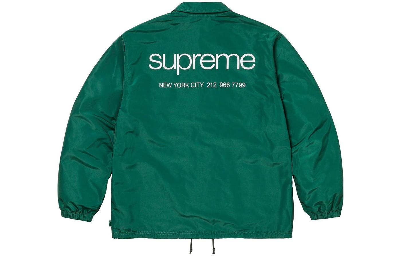 Supreme FW23 Week11 NYC Coach Jacket 'Green' SUP-FW23-179 - 3