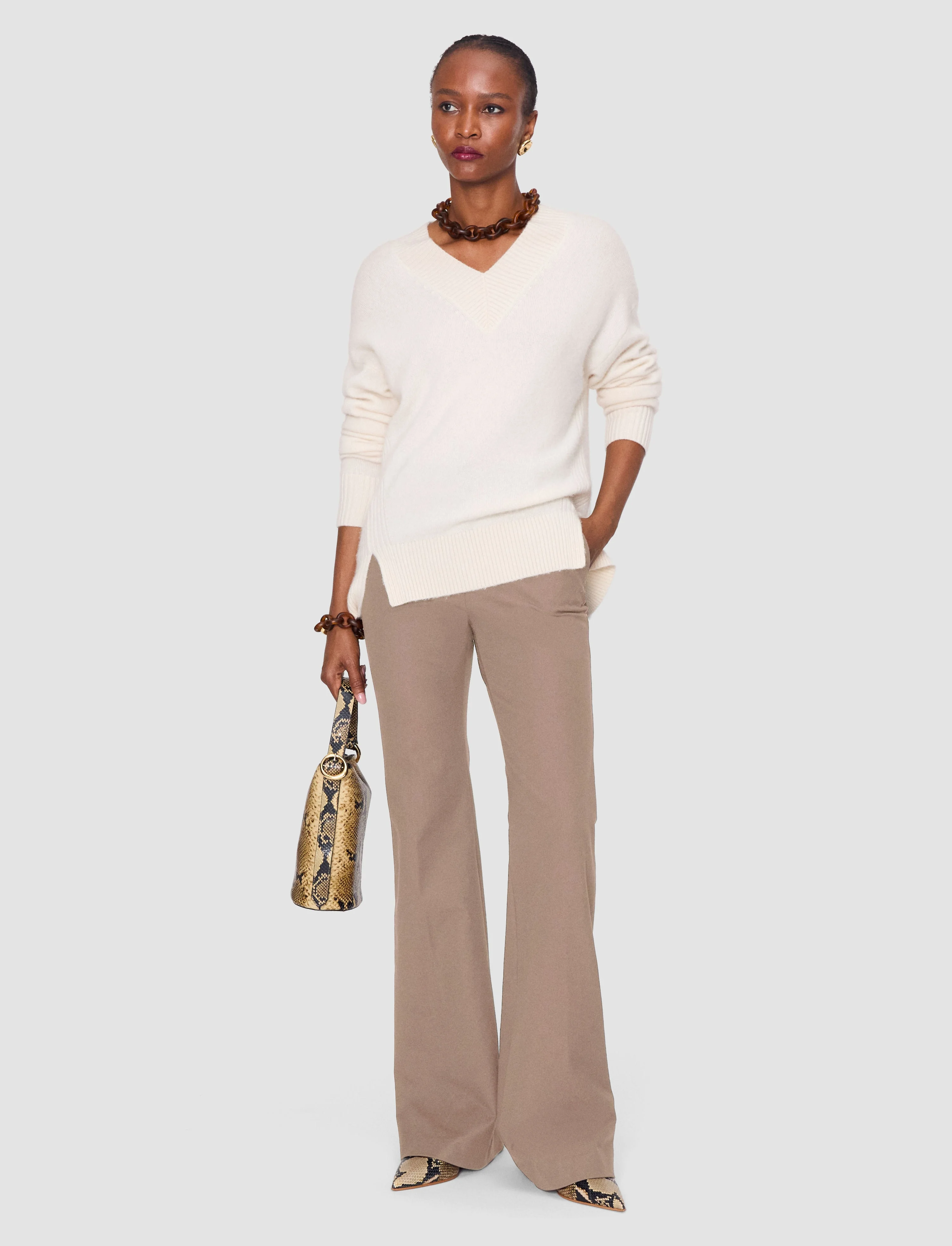 Tafira Gabardine Stretch Trousers - 1
