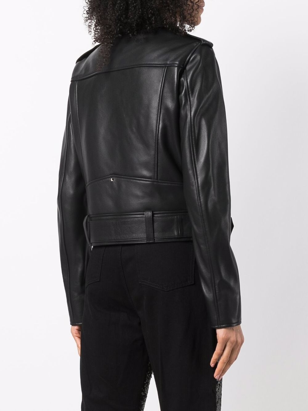 leather biker jacket - 4