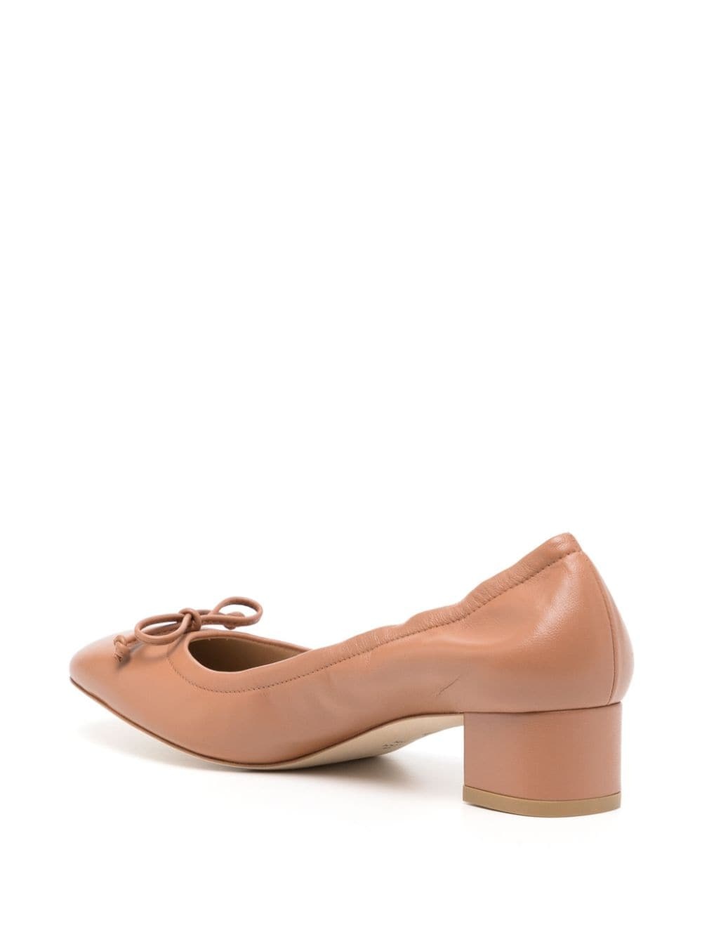 40mm leather ballerina pumps - 3