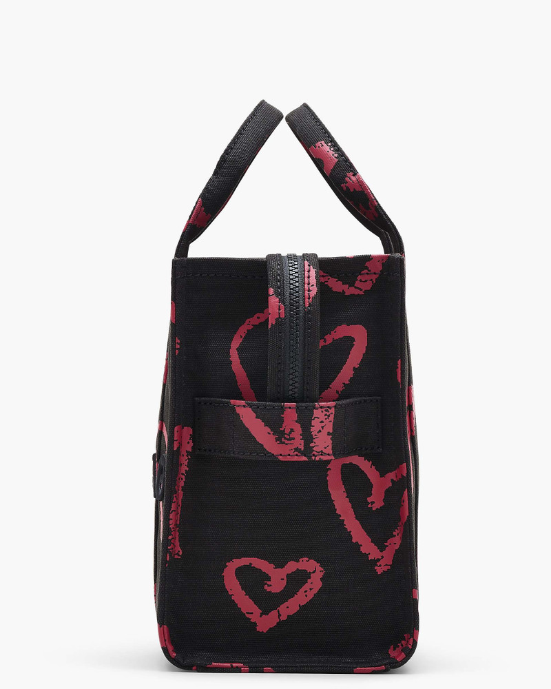 THE LIPSTICK HEART CANVAS MEDIUM TOTE BAG 5